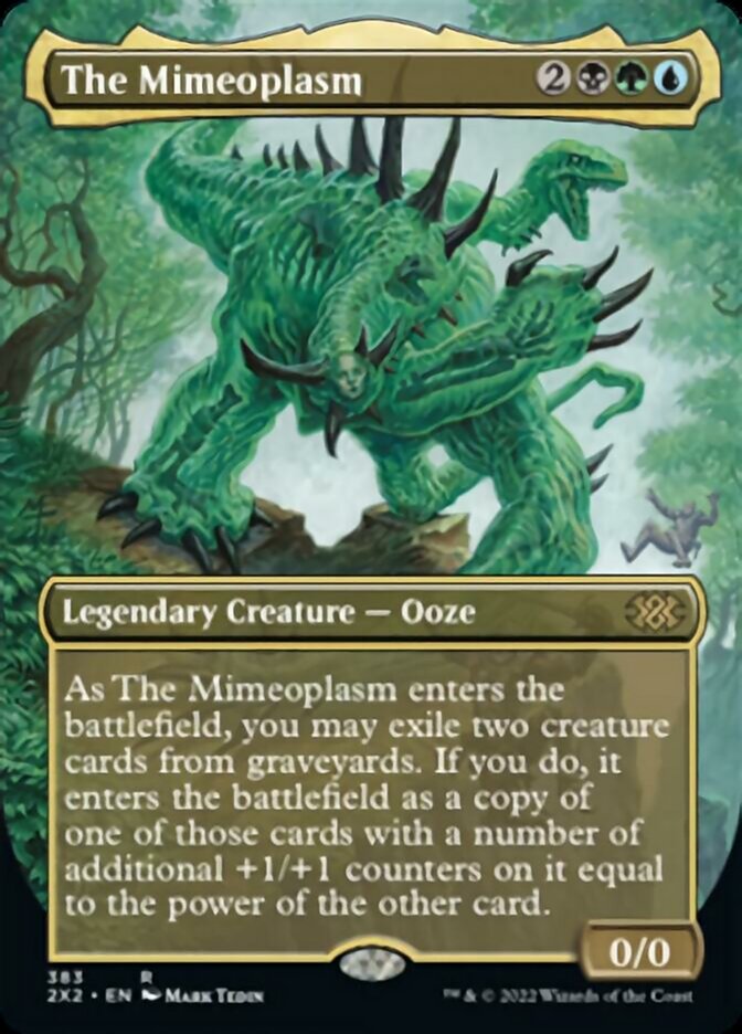 The Mimeoplasm (Borderless Alternate Art) [Double Masters 2022] | Dumpster Cat Games