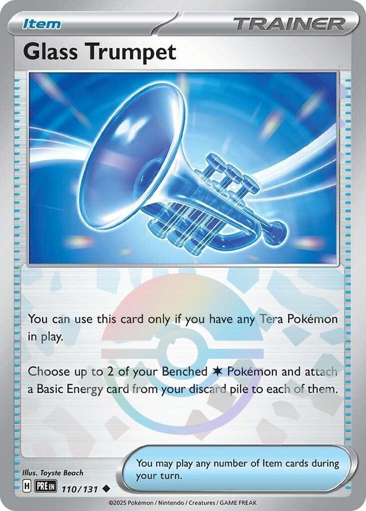 Glass Trumpet (110/131) (Poke Ball Pattern) [Scarlet & Violet: Prismatic Evolutions] | Dumpster Cat Games