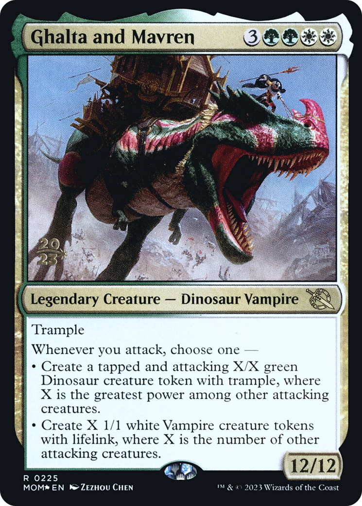 Ghalta and Mavren [March of the Machine Prerelease Promos] | Dumpster Cat Games