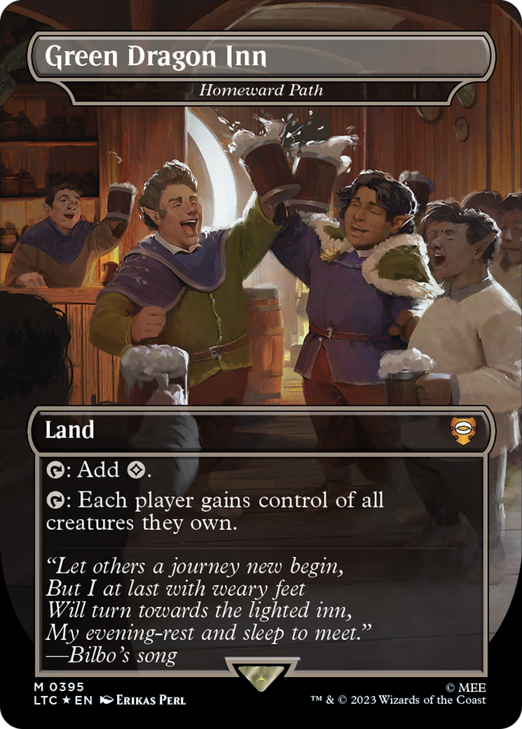 Green Dragon Inn - Homeward Path (Surge Foil Realms and Relics) [The Lord of the Rings: Tales of Middle-Earth Commander] | Dumpster Cat Games