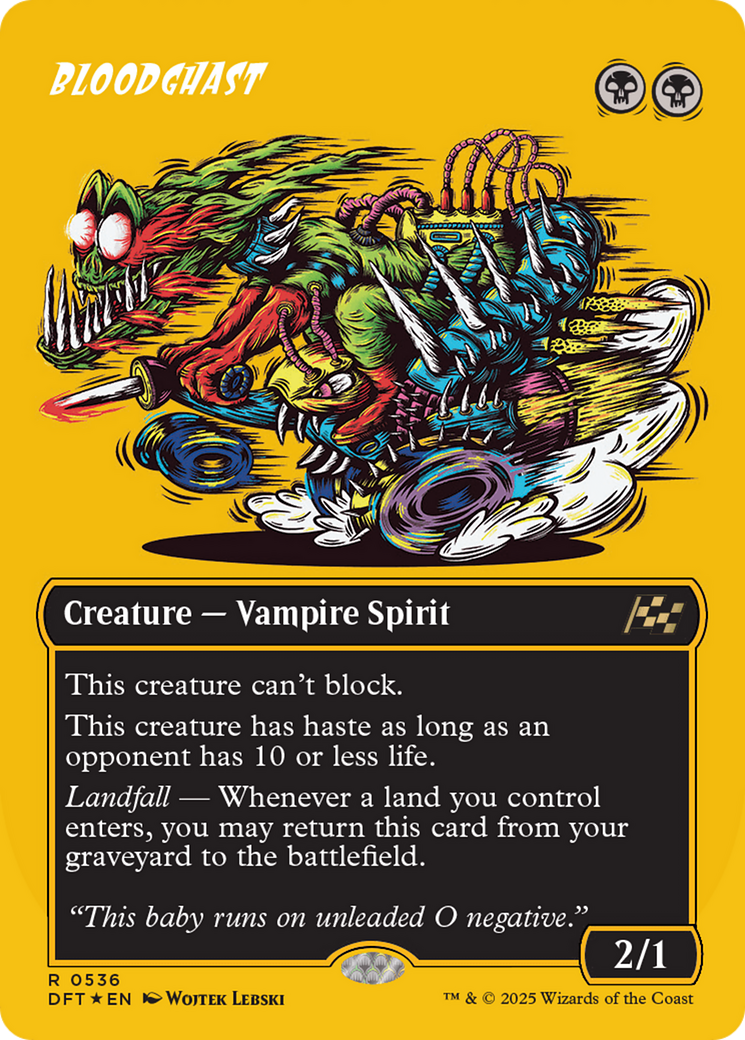 Bloodghast (Borderless) (First-Place Foil) [Aetherdrift] | Dumpster Cat Games
