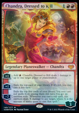 Chandra, Dressed to Kill [Innistrad: Crimson Vow Prerelease Promos] | Dumpster Cat Games