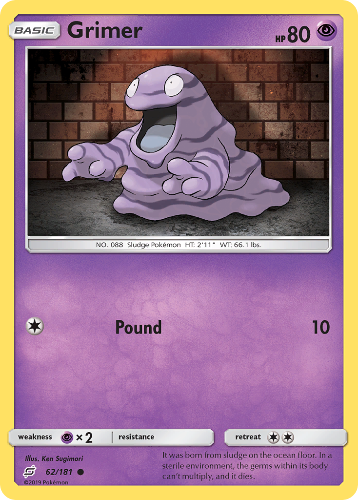 Grimer (62/181) [Sun & Moon: Team Up] | Dumpster Cat Games