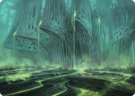 Swamp Art Card [Phyrexia: All Will Be One Art Series] | Dumpster Cat Games