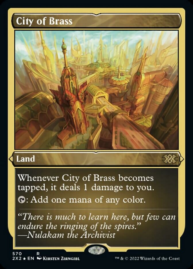 City of Brass (Foil Etched) [Double Masters 2022] | Dumpster Cat Games