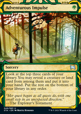 Adventurous Impulse (Foil Etched) [Strixhaven: Mystical Archive] | Dumpster Cat Games