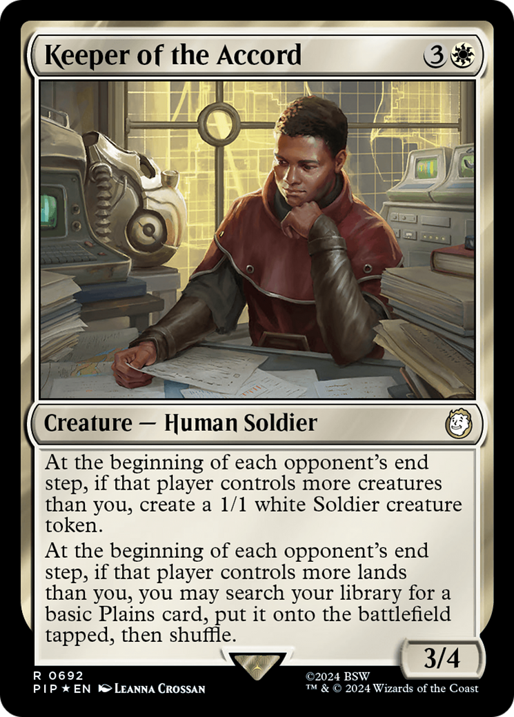 Keeper of the Accord (Surge Foil) [Fallout] | Dumpster Cat Games