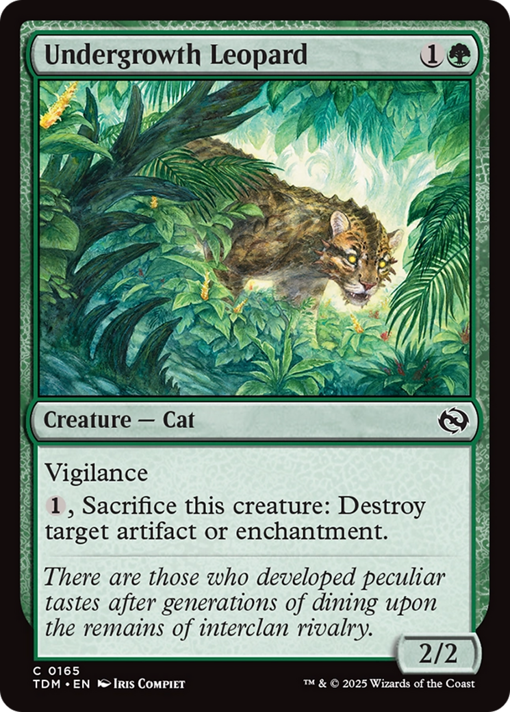 Undergrowth Leopard [Tarkir: Dragonstorm] | Dumpster Cat Games
