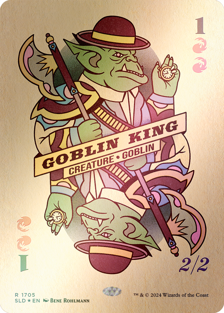 Goblin King (1705) (Rainbow Foil) [Secret Lair Drop Series] | Dumpster Cat Games