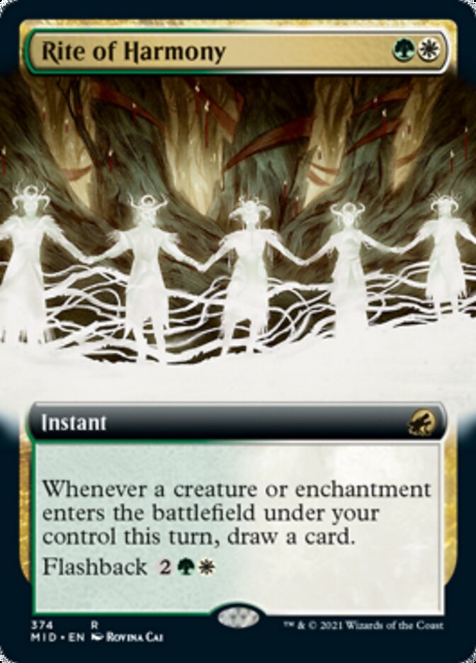 Rite of Harmony (Extended Art) [Innistrad: Midnight Hunt] | Dumpster Cat Games