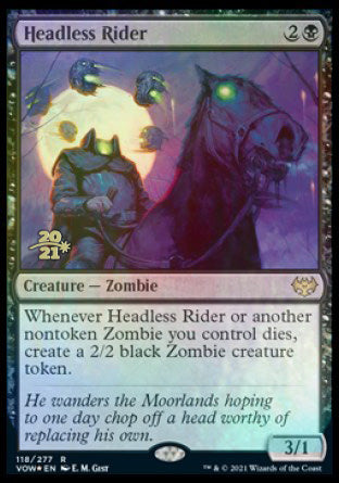 Headless Rider [Innistrad: Crimson Vow Prerelease Promos] | Dumpster Cat Games