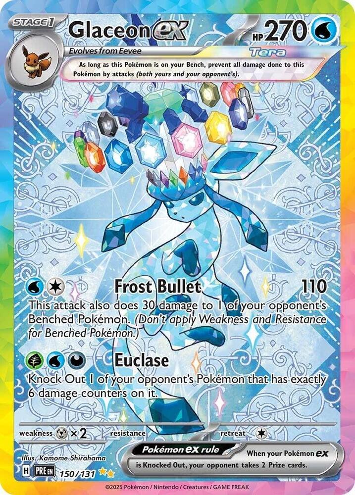 Glaceon ex (150/131) [Scarlet & Violet: Prismatic Evolutions] | Dumpster Cat Games