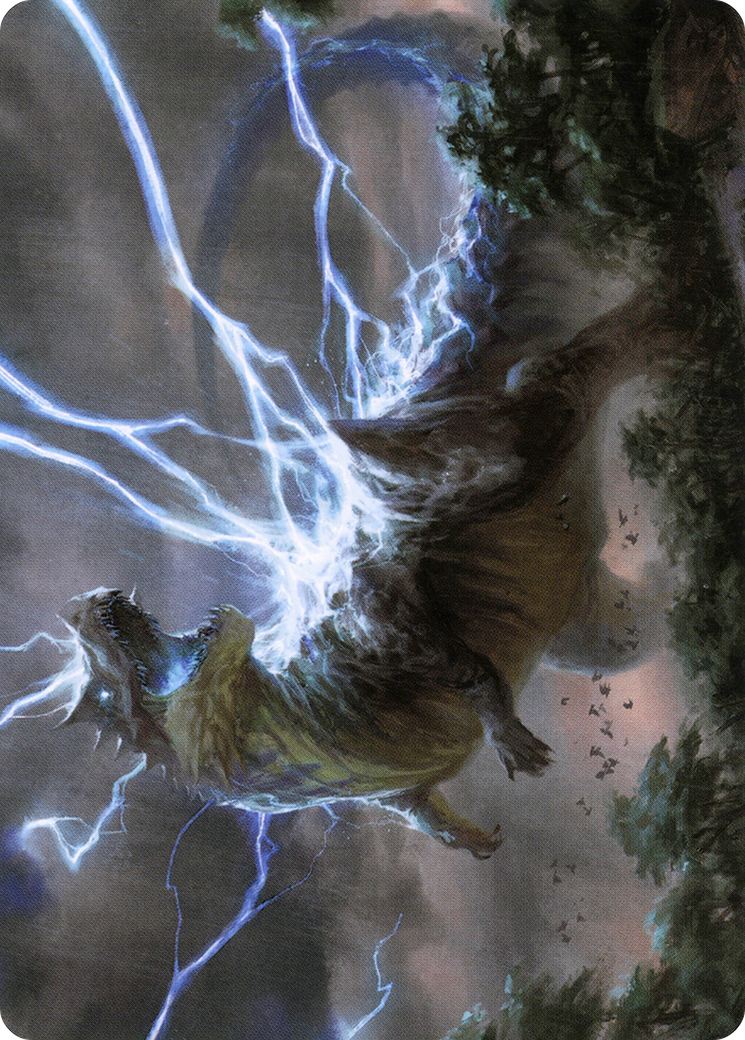 Thrasta, Tempest's Roar Art Card (41) [Modern Horizons 2 Art Series] | Dumpster Cat Games