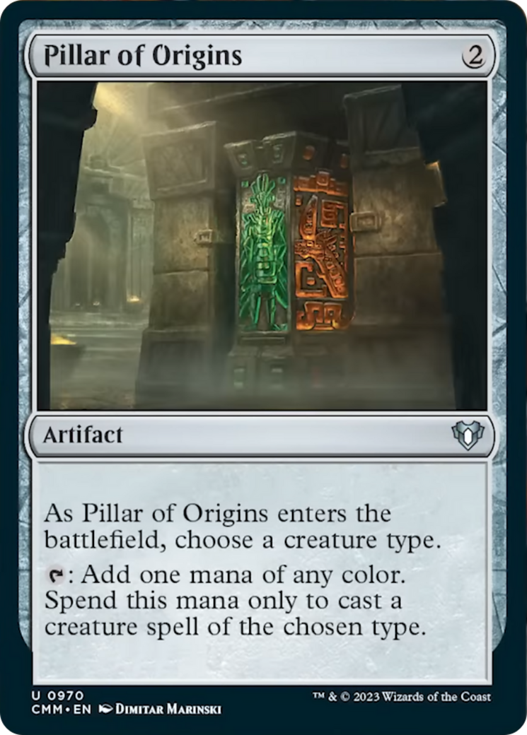 Pillar of Origins [Commander Masters] | Dumpster Cat Games