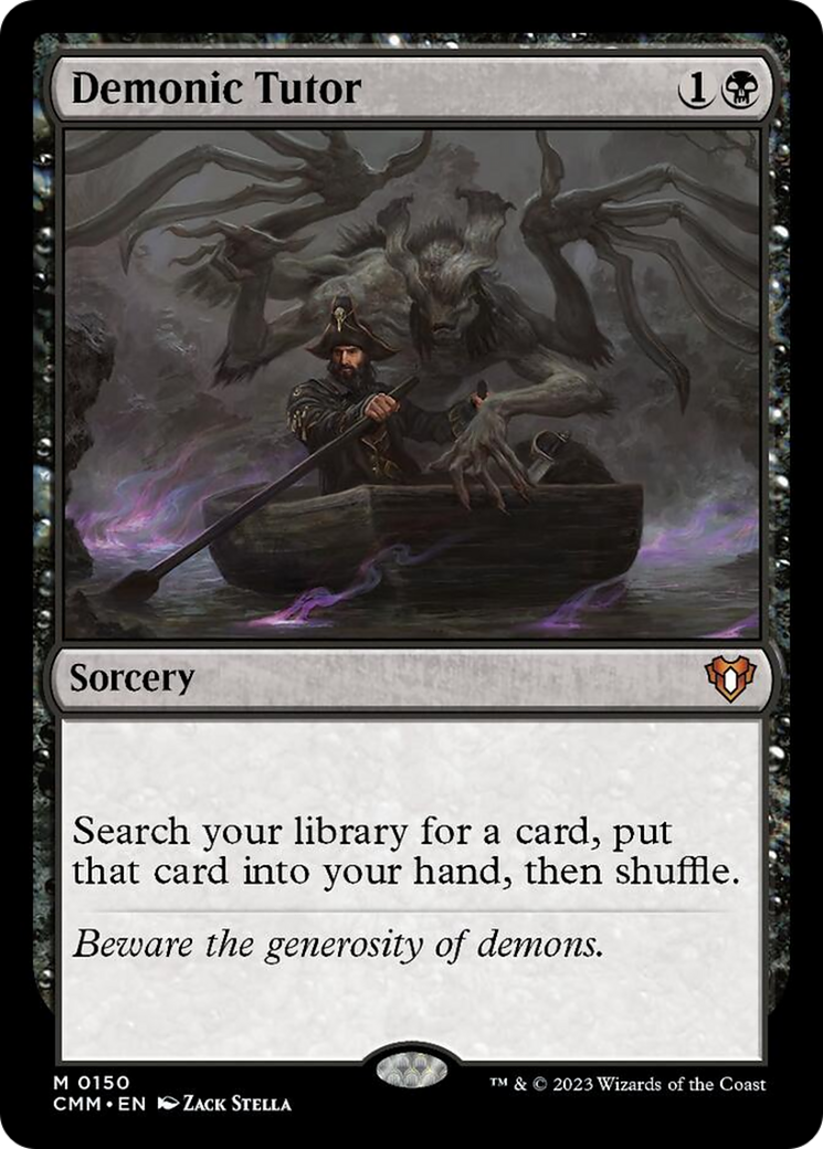 Demonic Tutor [Commander Masters] | Dumpster Cat Games