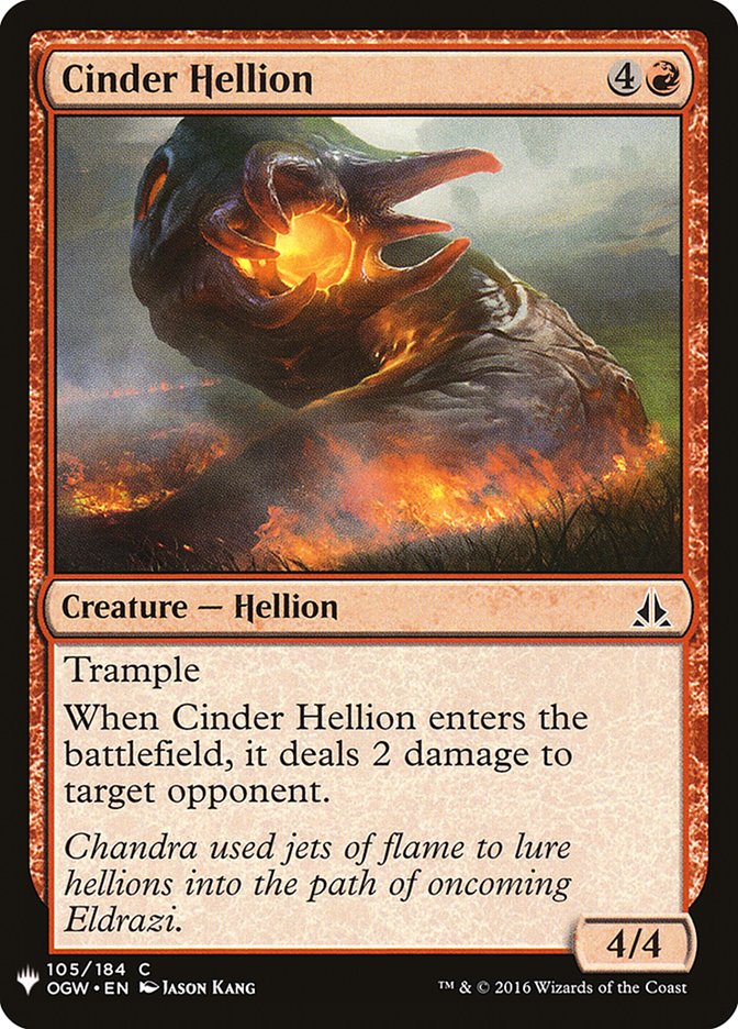 Cinder Hellion [Mystery Booster] | Dumpster Cat Games