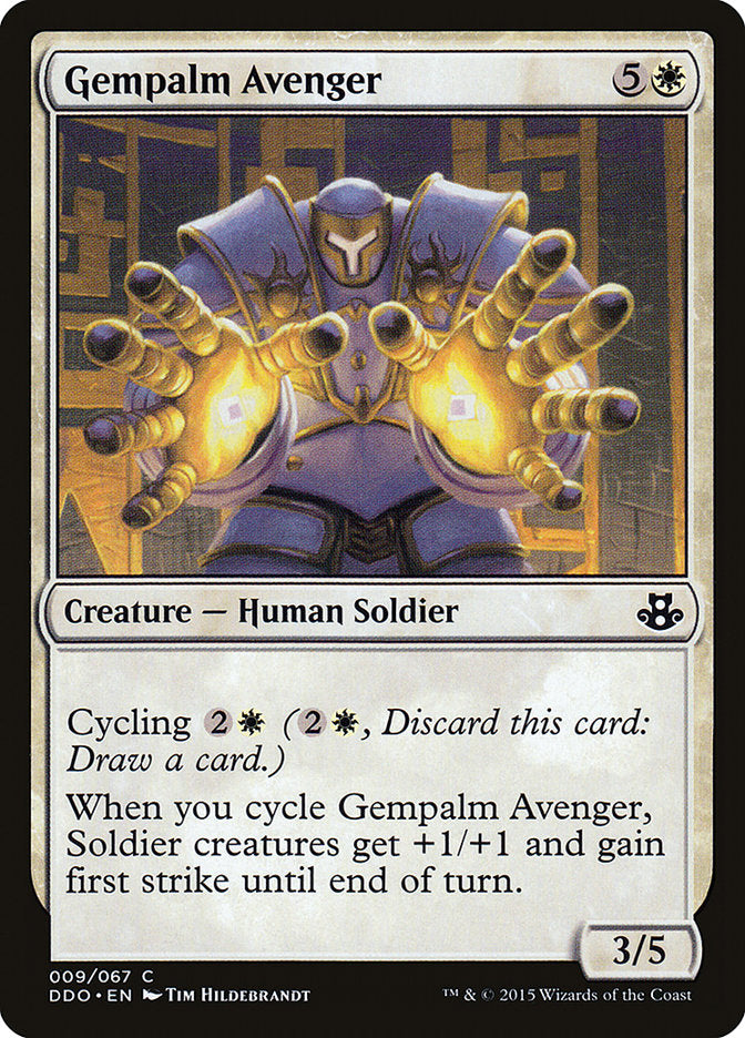 Gempalm Avenger [Duel Decks: Elspeth vs. Kiora] | Dumpster Cat Games