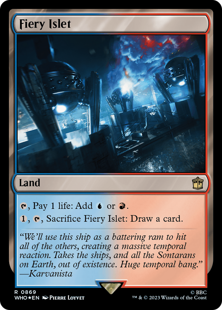Fiery Islet (Surge Foil) [Doctor Who] | Dumpster Cat Games