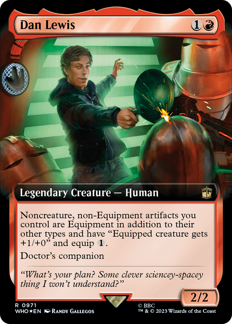 Dan Lewis (Extended Art) (Surge Foil) [Doctor Who] | Dumpster Cat Games