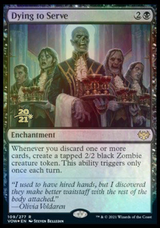 Dying to Serve [Innistrad: Crimson Vow Prerelease Promos] | Dumpster Cat Games