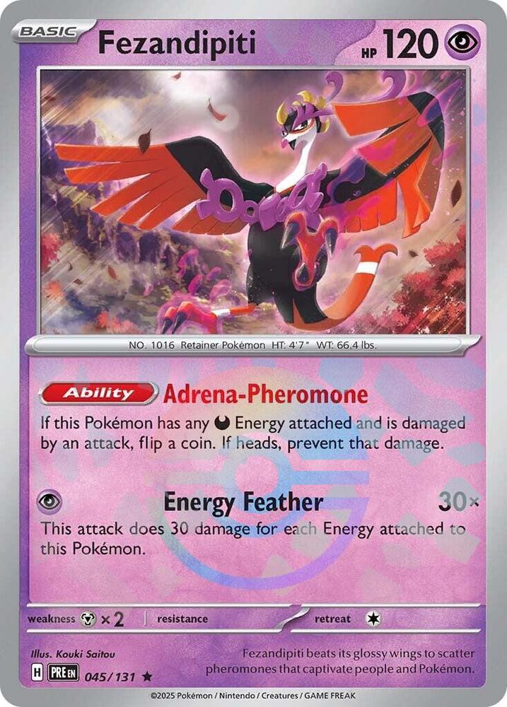 Fezandipiti (045/131) (Poke Ball Pattern) [Scarlet & Violet: Prismatic Evolutions] | Dumpster Cat Games