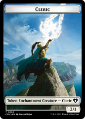 Cleric // Cat Beast Double-Sided Token [Commander Masters Tokens] | Dumpster Cat Games