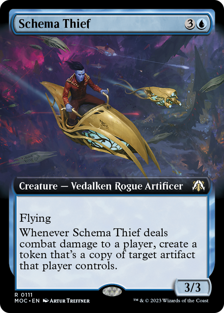 Schema Thief (Extended Art) [March of the Machine Commander] | Dumpster Cat Games