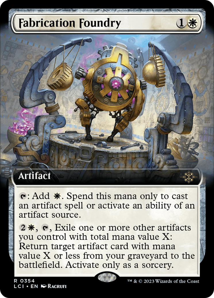 Fabrication Foundry (Extended Art) [The Lost Caverns of Ixalan] | Dumpster Cat Games