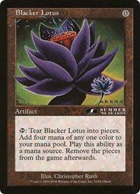 Blacker Lotus (Oversized) [Oversize Cards] | Dumpster Cat Games