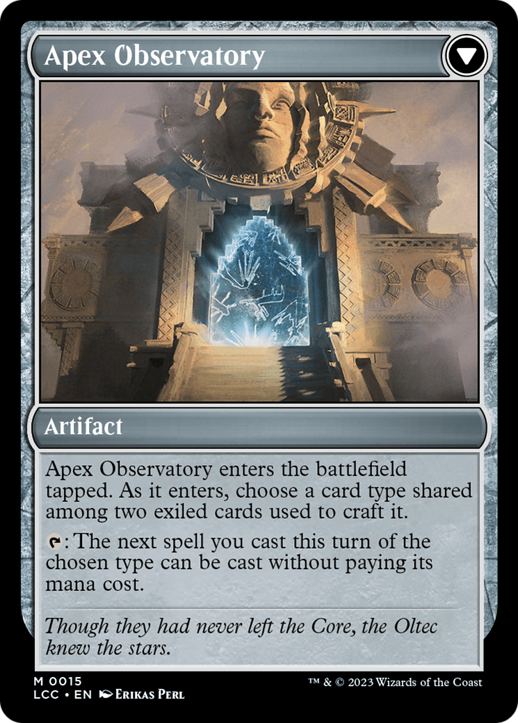 Eye of Ojer Taq // Apex Observatory [The Lost Caverns of Ixalan Commander] | Dumpster Cat Games
