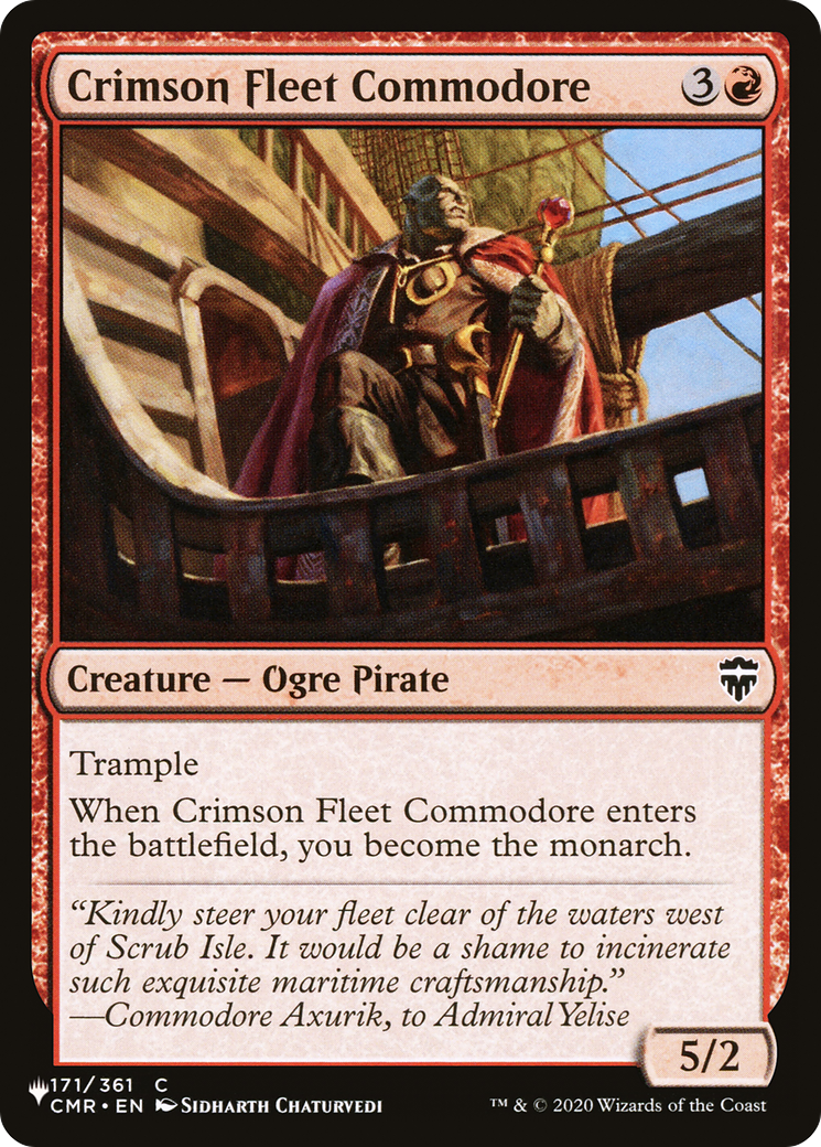Crimson Fleet Commodore [The List] | Dumpster Cat Games
