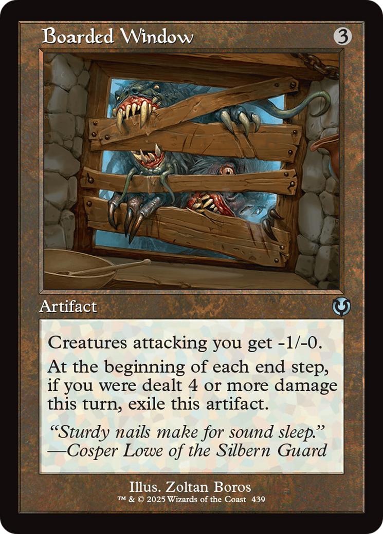 Boarded Window (Retro Frame) [Innistrad Remastered] | Dumpster Cat Games