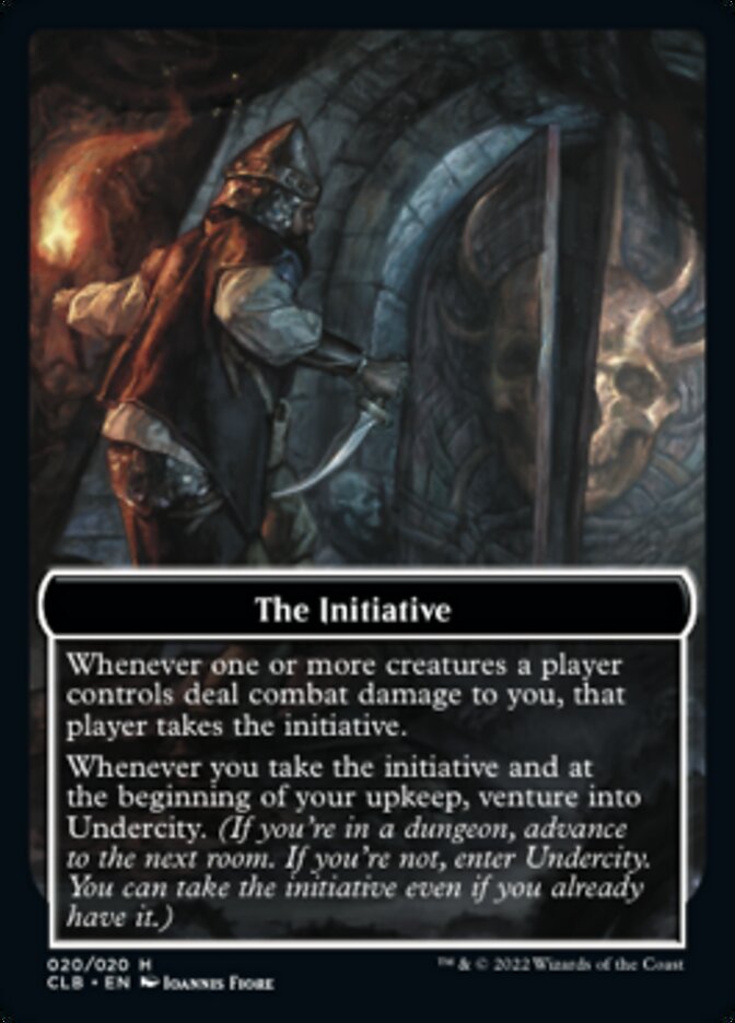 The Initiative // Undercity Double-Sided Token [Commander Legends: Battle for Baldur's Gate Tokens] | Dumpster Cat Games