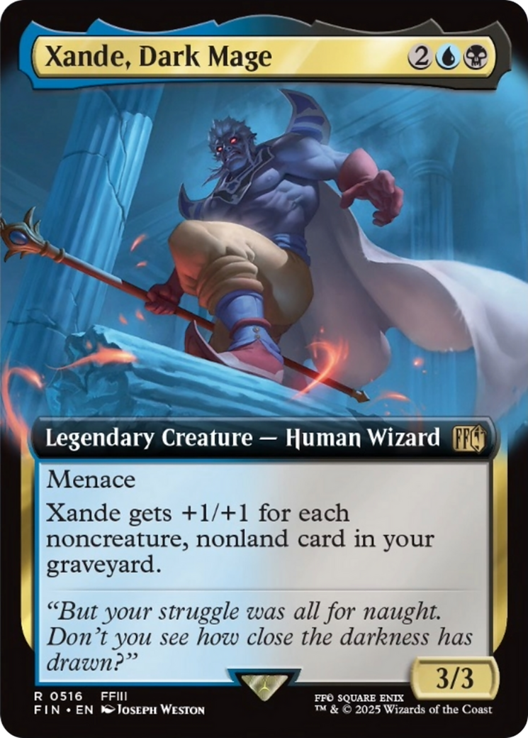 Xande, Dark Mage (Extended Art) [FINAL FANTASY] | Dumpster Cat Games