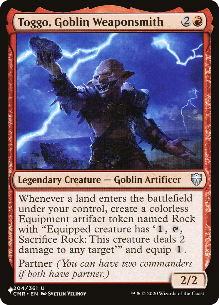 Toggo, Goblin Weaponsmith [The List] | Dumpster Cat Games