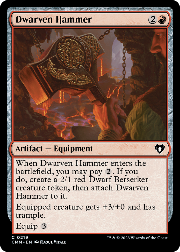Dwarven Hammer [Commander Masters] | Dumpster Cat Games