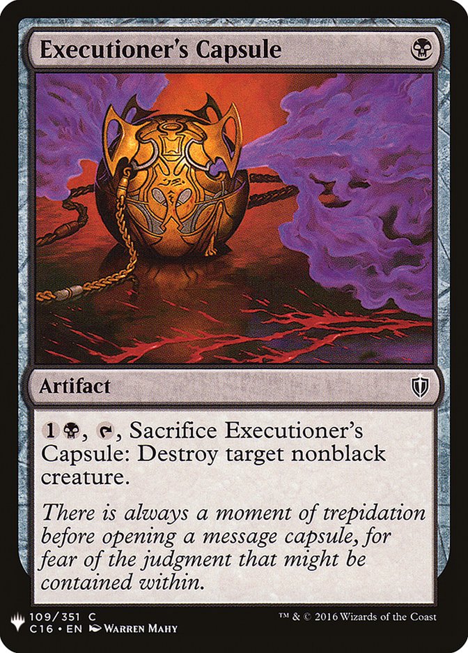 Executioner's Capsule [Mystery Booster] | Dumpster Cat Games
