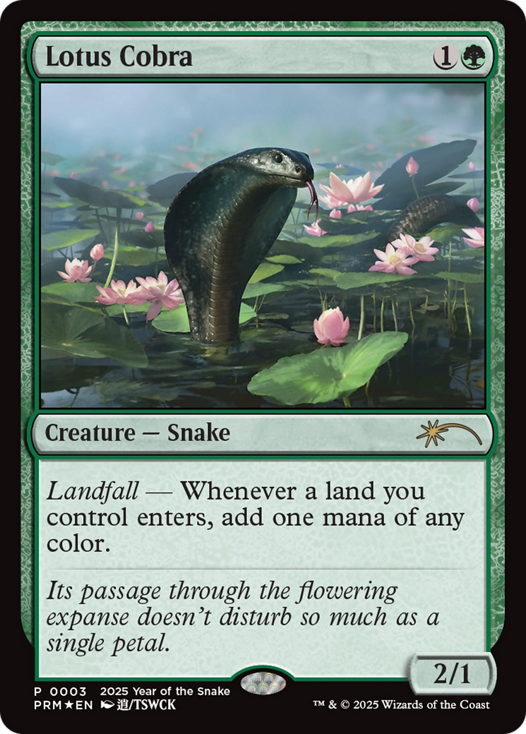 Lotus Cobra (Year of the Snake 2025) [Standard Showdown Promos] | Dumpster Cat Games