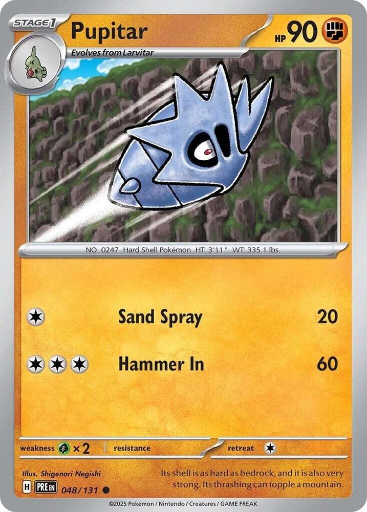 Pupitar (048/131) [Scarlet & Violet: Prismatic Evolutions] | Dumpster Cat Games