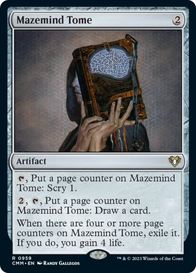 Mazemind Tome [Commander Masters] | Dumpster Cat Games