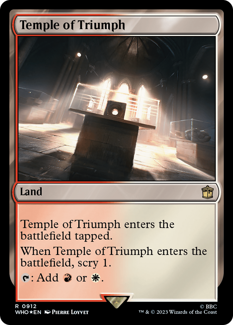 Temple of Triumph (Surge Foil) [Doctor Who] | Dumpster Cat Games