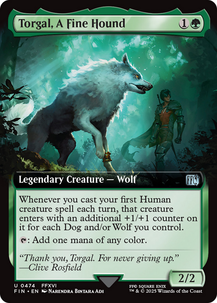 Torgal, A Fine Hound (Extended Art) [FINAL FANTASY] | Dumpster Cat Games