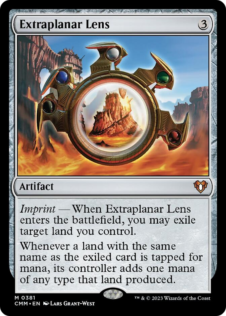 Extraplanar Lens [Commander Masters] | Dumpster Cat Games