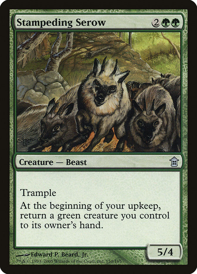 Stampeding Serow [Saviors of Kamigawa] | Dumpster Cat Games