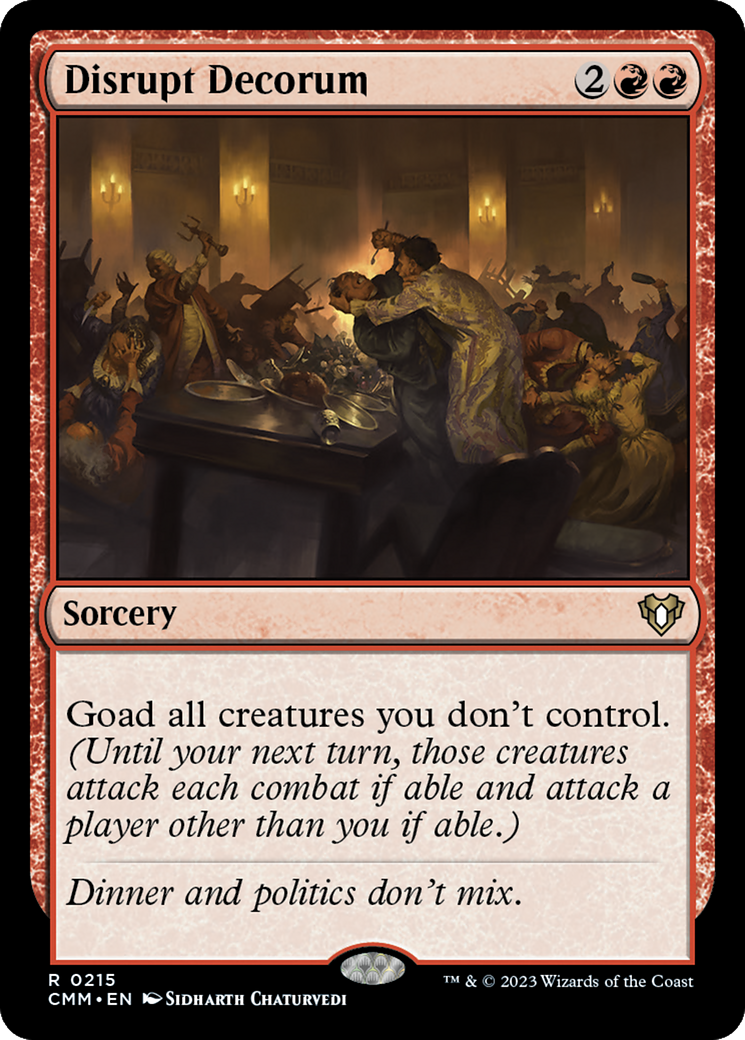 Disrupt Decorum [Commander Masters] | Dumpster Cat Games