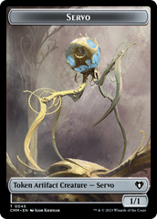 Servo // Elf Druid Double-Sided Token [Commander Masters Tokens] | Dumpster Cat Games
