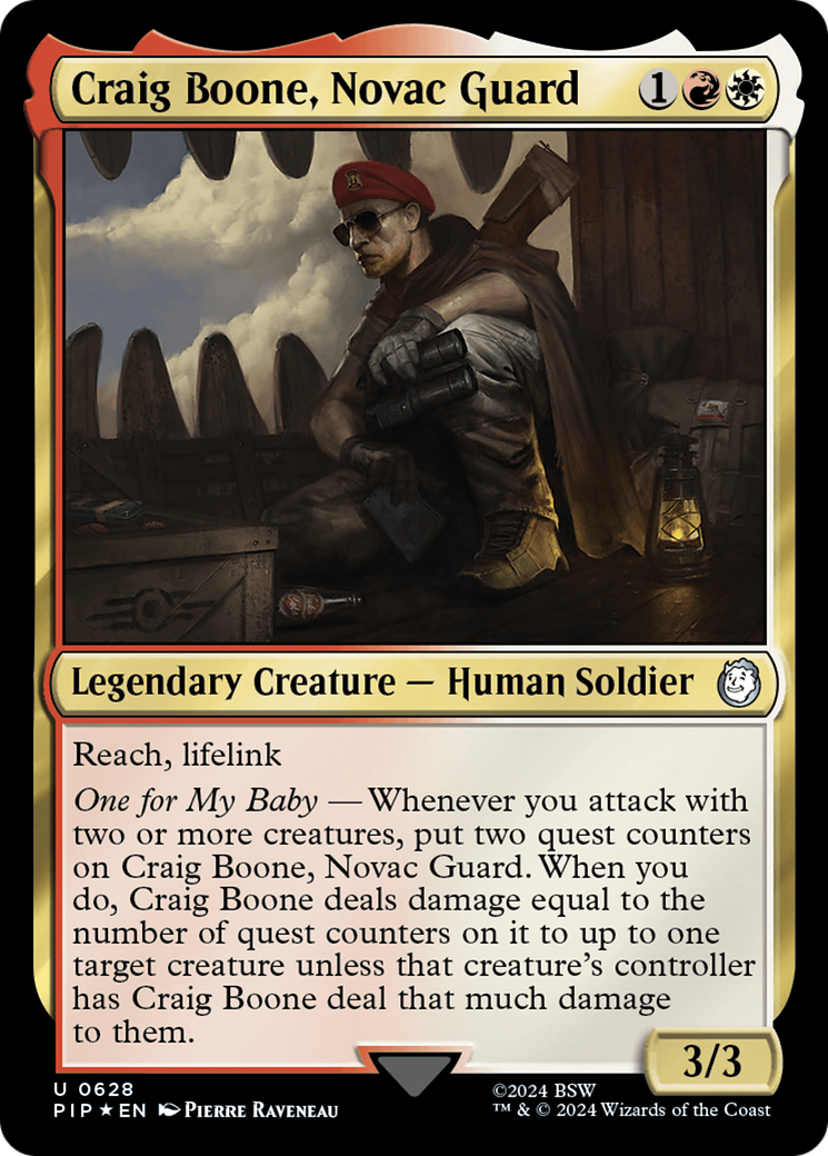 Craig Boone, Novac Guard (Surge Foil) [Fallout] | Dumpster Cat Games