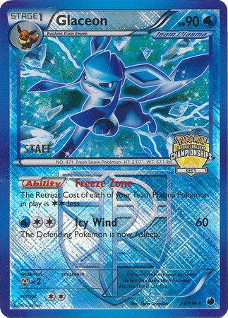 Glaceon (023/116) (City Championships) (Staff) [League & Championship Cards] | Dumpster Cat Games