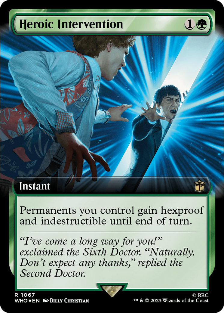 Heroic Intervention (Extended Art) (Surge Foil) [Doctor Who] | Dumpster Cat Games