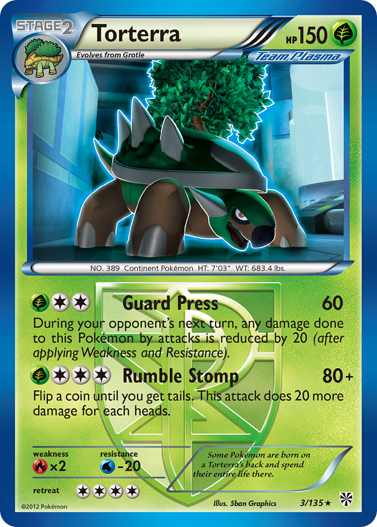 Torterra (3/135) [Black & White: Plasma Storm] | Dumpster Cat Games